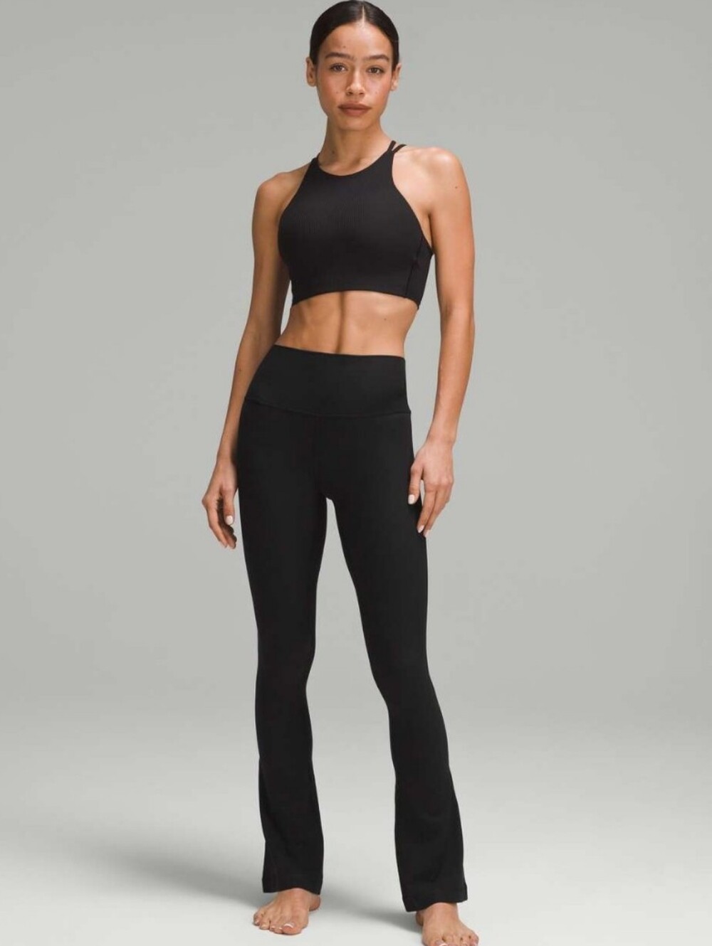Lululemon Align High-Rise Ribbed Mini-Flared Pant *Regular Black - Picture 3 of 12